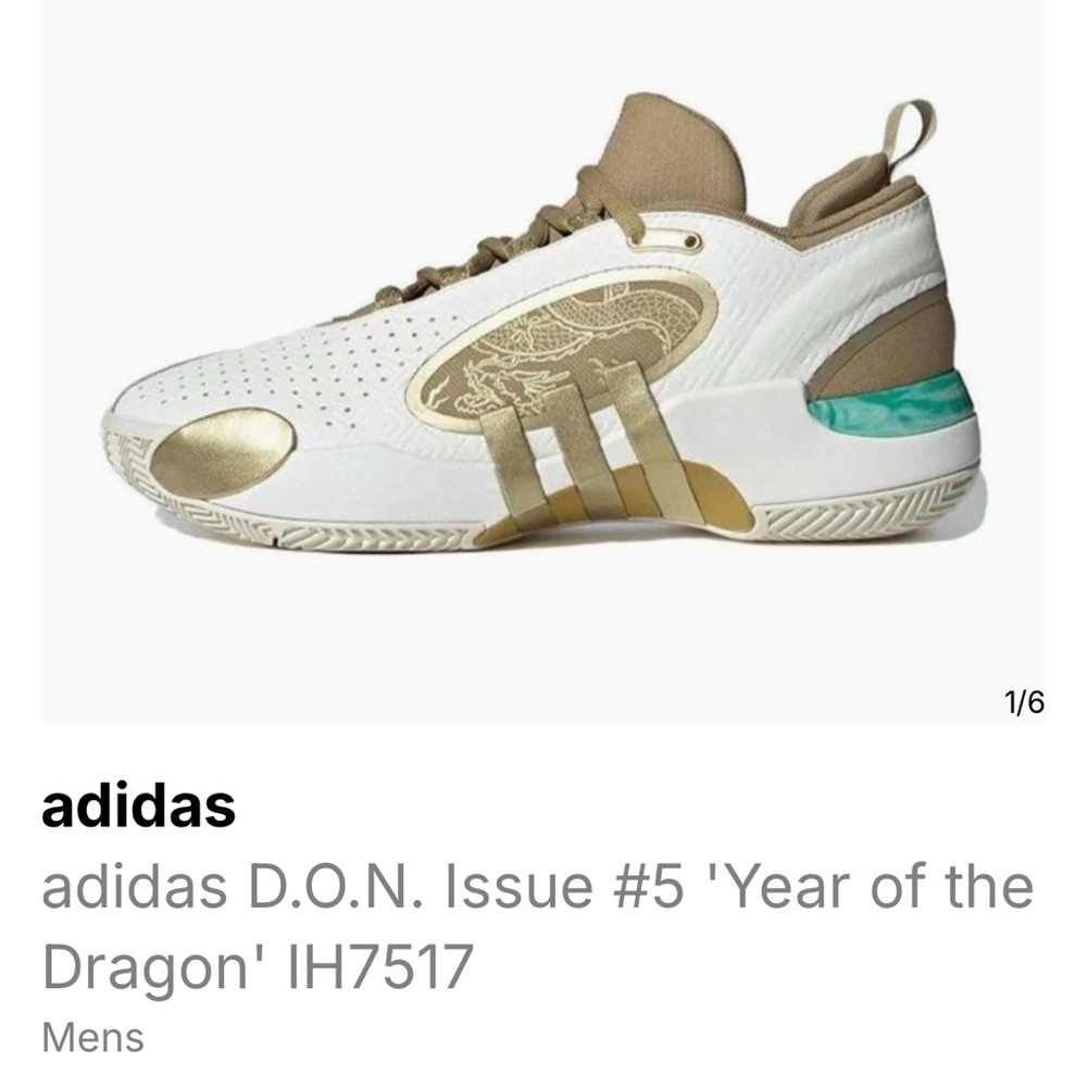 Adidas D.O.N. Issue #5 'Year of the Dragon', Size 9 UK
